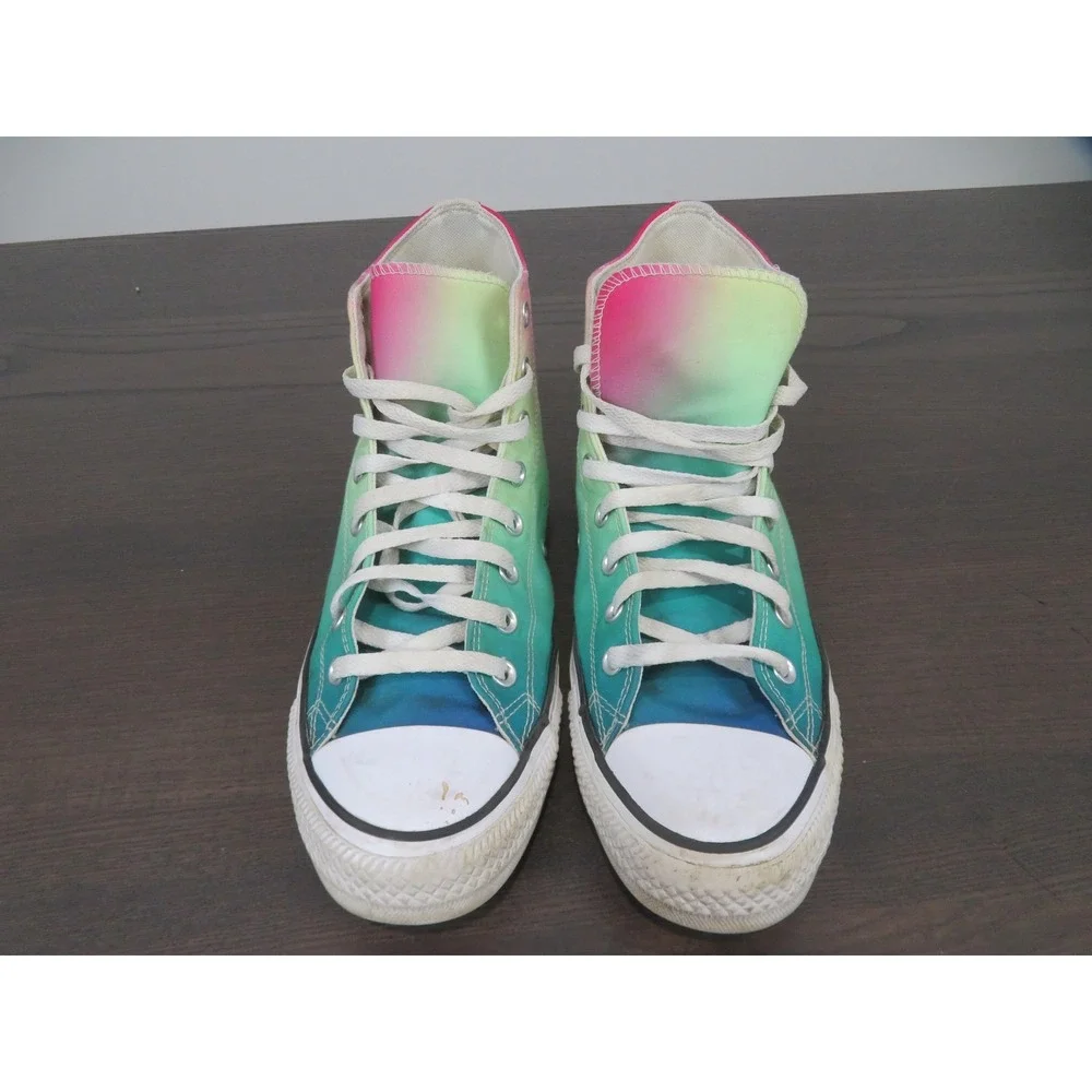 Converse Chuck Taylor All Star Shoes Mens 11 Multicolor Ombre High Top 167592C - Picture 2 of 10